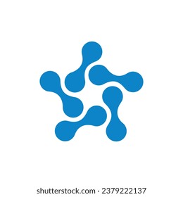 abstract mountain blue logo icon vector design