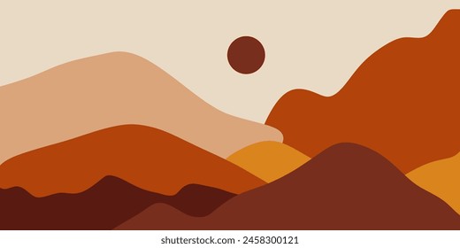 Montaña Abstractas Ilustración vectorial