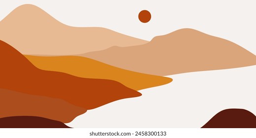 Montaña Abstractas Ilustración vectorial