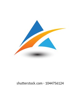 abstract mountain business logo