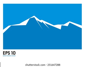 abstract mountain contour illustration