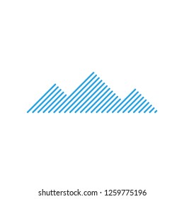 Abstract mountain graphic design template vector illustration