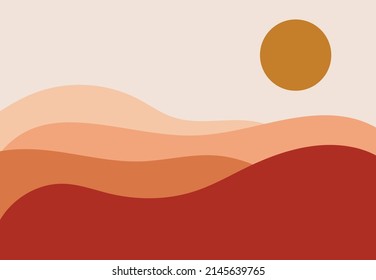 Abstract mountain illustration background. Vector eps editable