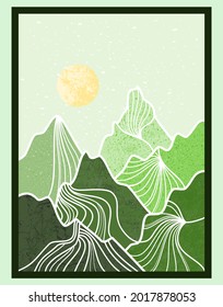 Abstract mountain landscape, natural landscape background.