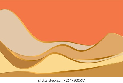Abstrakte Berglandschaft für Poster. Natur Wand Dekor Vektor