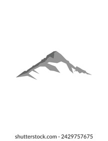 abstract mountain letter M logo icon