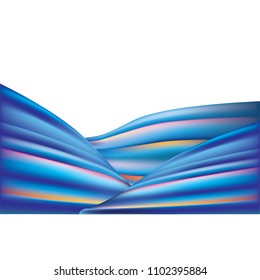 abstract mountain light blue wave canyon design modern background