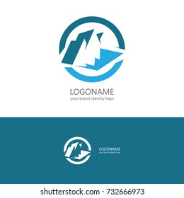 abstract mountain logo