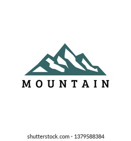 abstract mountain logo - clip art vector