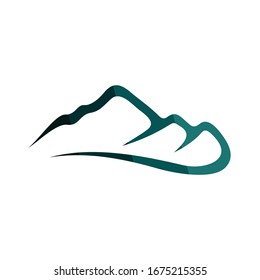 Abstract Mountain Logo Design Template