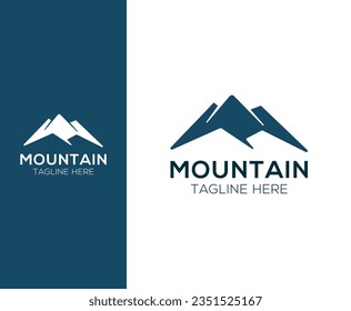 Abstract mountain logo design vector illustration inspiration
