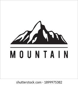 abstract Mountain logo emblem icon logo vector design