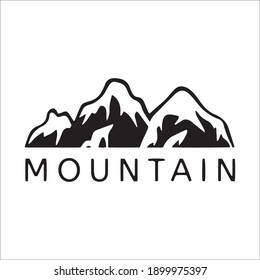 abstract Mountain logo emblem icon logo vector design