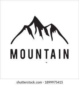 abstract Mountain logo emblem icon logo vector design