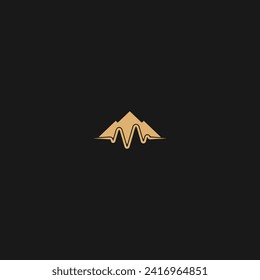 Abstract mountain logo icon and vector,