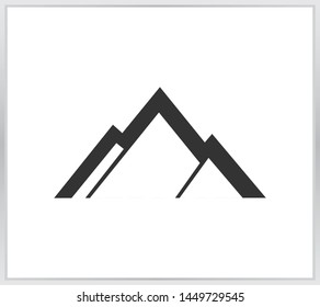 Abstract mountain logo. modern mountain for logos flat style isolated