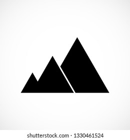 Abstract mountain logo. Mountains icon. Vector illustration