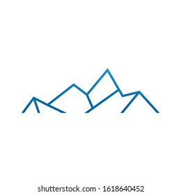 Abstract mountain logo template vector icon design