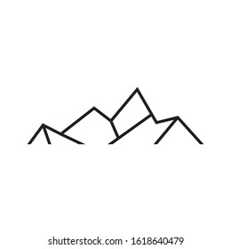 Abstract mountain logo template vector icon design