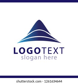 abstract mountain logo vector template