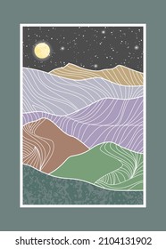 abstract mountain painting, Abstract background, Premium Vector