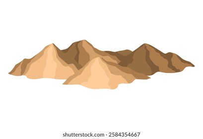 An Abstract Mountain Range Represented in a Creative Pixel Art Style for Visual Appeal