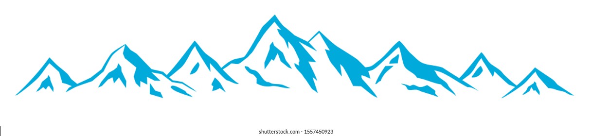 abstract mountain silhouette vector illustration