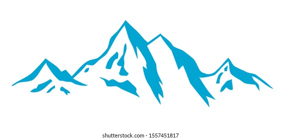 abstract mountain silhouette vector illustration