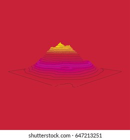 abstract mountain vector illustration