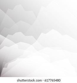 abstract Mountain white and gray color background with smooth lines texture ,vector illustration