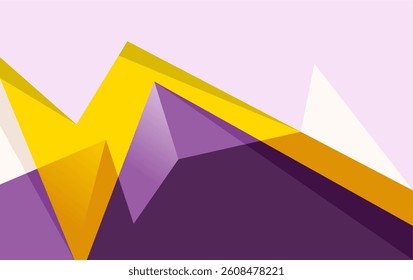 Abstract mountains ridges in geometric style background. Dark vector illustration