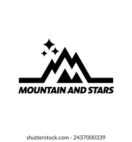 Abstract mountains and stars.
simple modern to represent your business