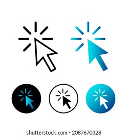 Resumen Ilustración del icono de clic del ratón