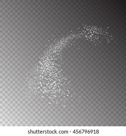Abstract movement of grain or dust particles. Vector format.