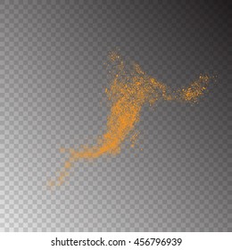 Abstract movement of grain or dust particles. Vector format.