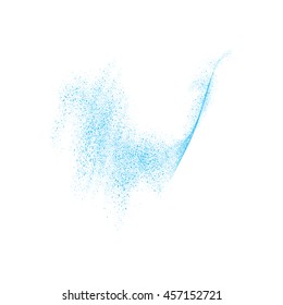 Abstract movement of grain or dust particles. Vector format.