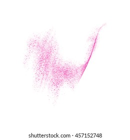 Abstract movement of grain or dust particles. Vector format.