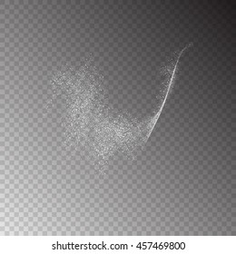 Abstract movement of grain or dust particles. Vector format.