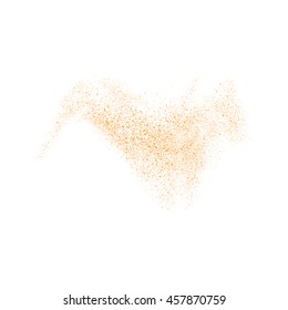 Abstract movement of grain or dust particles. Vector format.