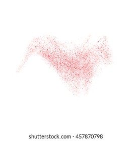 Abstract movement of grain or dust particles. Vector format.