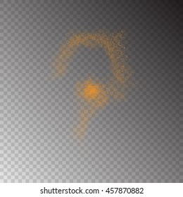 Abstract movement of grain or dust particles. Vector format.