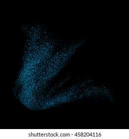 Abstract movement of grain or dust particles. Vector format.