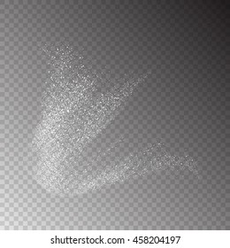Abstract movement of grain or dust particles. Vector format.