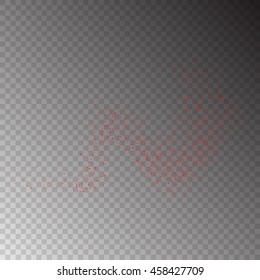 Abstract movement of grain or dust particles. Vector format.