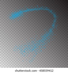 Abstract movement of grain or dust particles. Vector format.