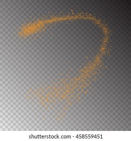 Abstract movement of grain or dust particles. Vector format.