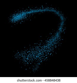 Abstract movement of grain or dust particles. Vector format.