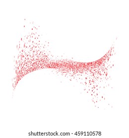 Abstract movement of grain or dust particles. Vector format.