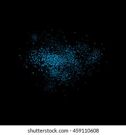 Abstract movement of grain or dust particles. Vector format.