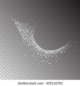 Abstract movement of grain or dust particles. Vector format.